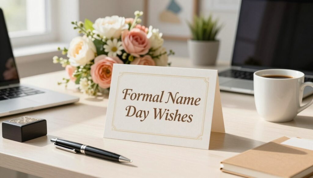 Formalne życzenia imieninowe